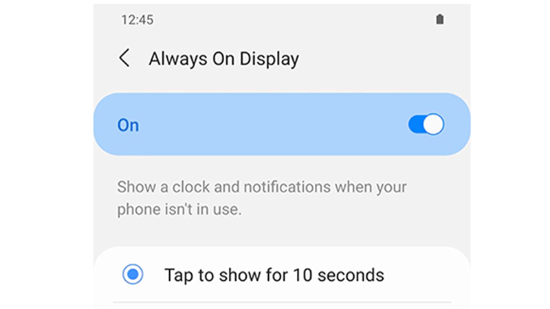 Fix Always On Display Not Working issue on Samsung phone