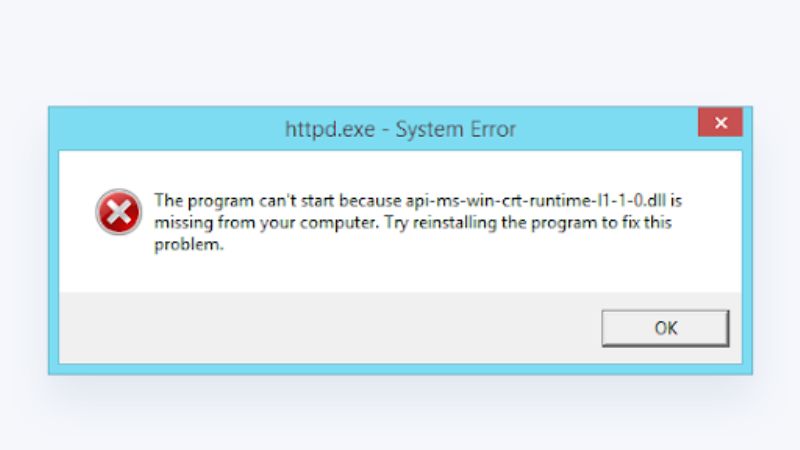 fix api-ms-win-crt-runtime-l1-1-0.dll missing error