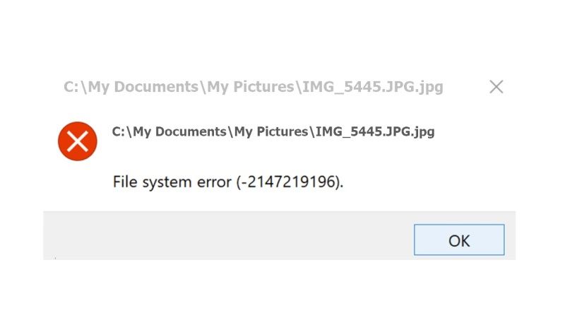 fix file system error (-2147219196) in photos app