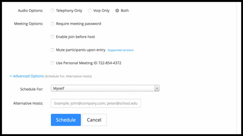 Schedule a Zoom meeting on Outlook