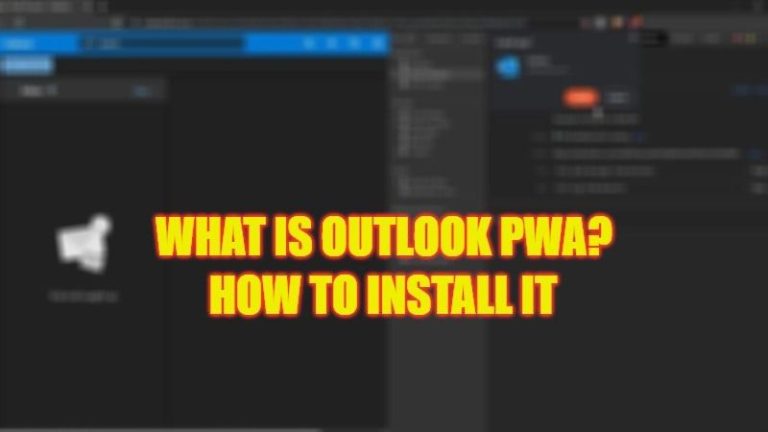 what is outlook pwa install it