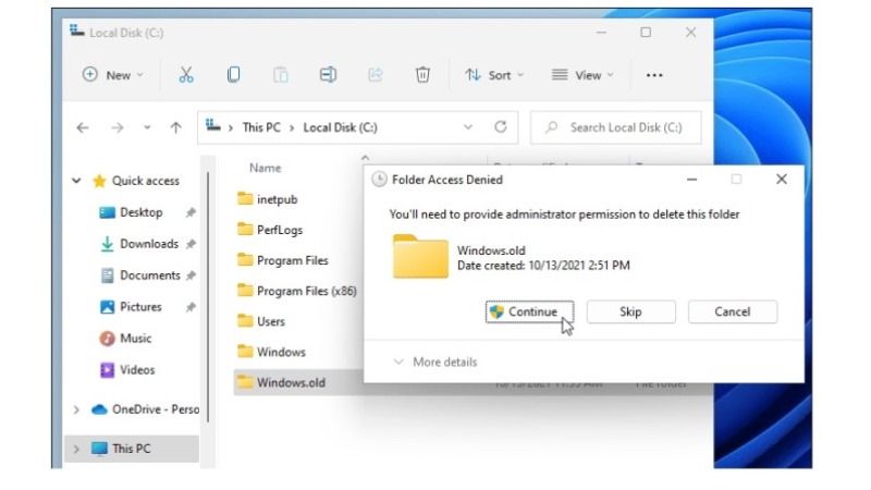 what is windows.old folder and how to delete it