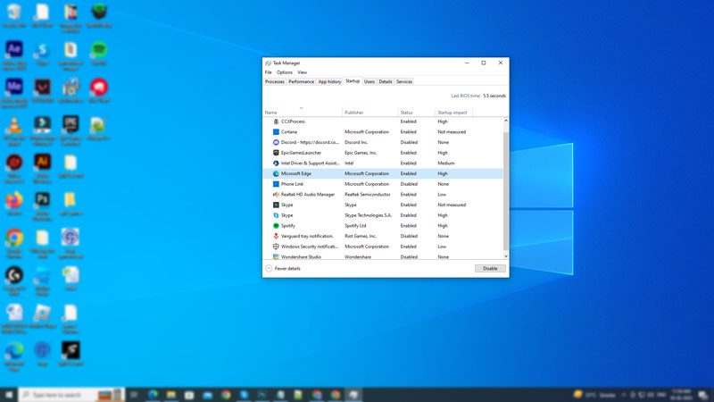 Disable browser to stop Microsoft Edge from running on background
