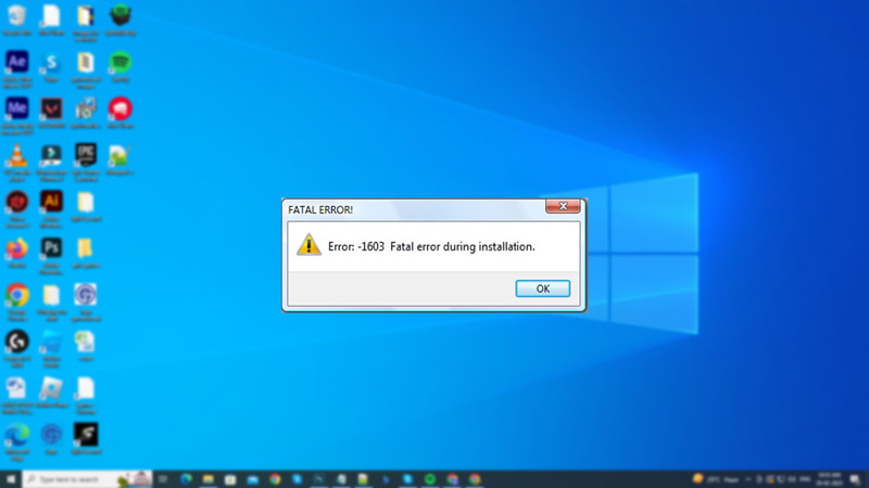 Fix Windows 'Error 1603: A fatal error occurred during installation'