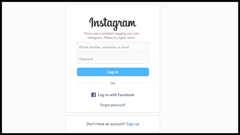 Fix there was a problem logging into Instagram error