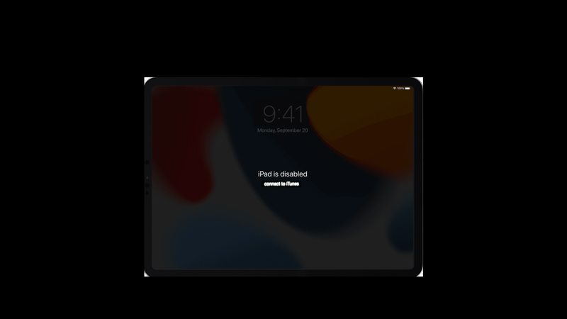 Fix iPad is disabled connect it to iTunes