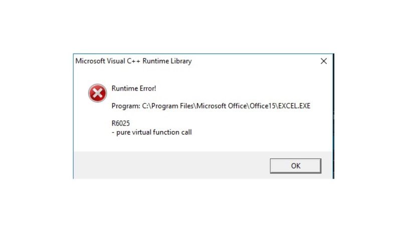 fix runtime error r6025