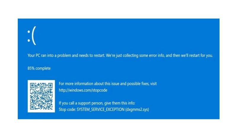 fix system_service_exception dxgmms2.sys error
