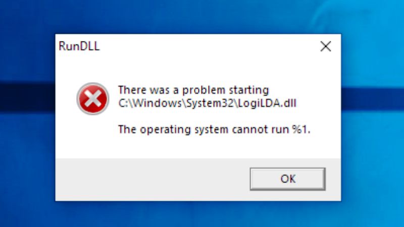 fix there was a problem starting logiLda.dll error