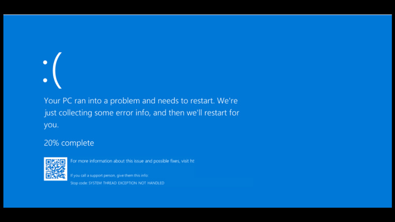 Fix Windows 'System Thread Exception Not Handled' Error