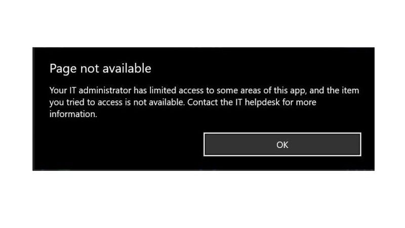 fix your it administrator has limited access error message on windows