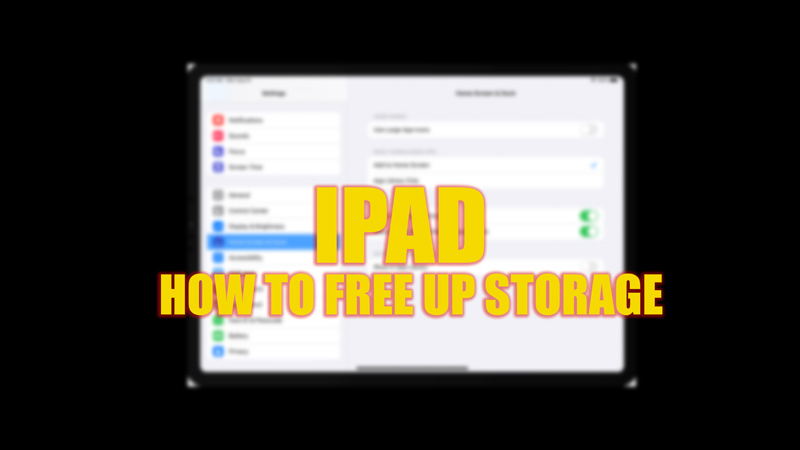 Free up storage on iPad