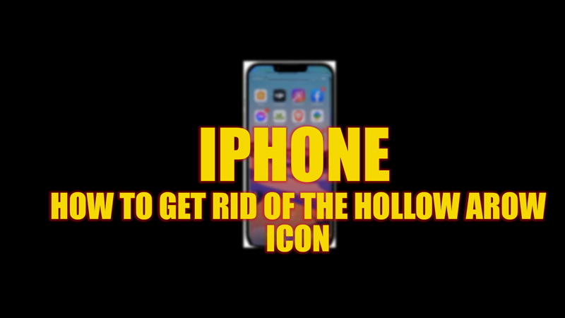 Get rid of the Hollow arrow icon by disabling it on icon