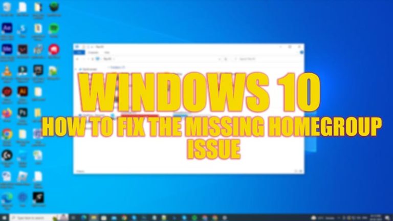 How to fix missing Homegroup on Windows 10 desktop