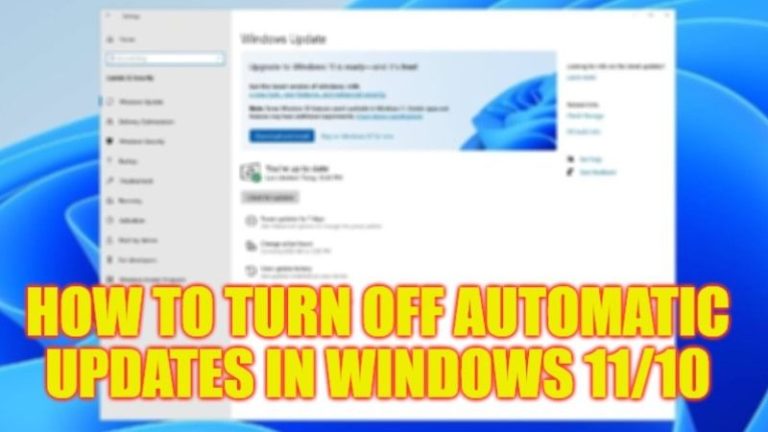 how to turn off automatic updates in Windows