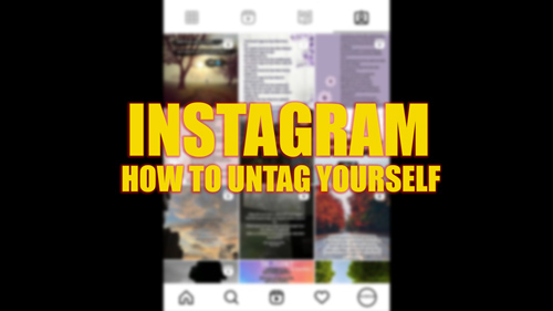 Untag yourself on Instagram