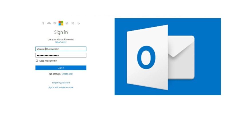 login or access old hotmail account