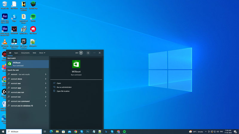 Fix 'this app couldn't be installed' on Microsoft Store using 'WSReset' run command
