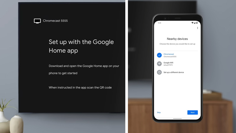 Set up Chromecast to Google Home
