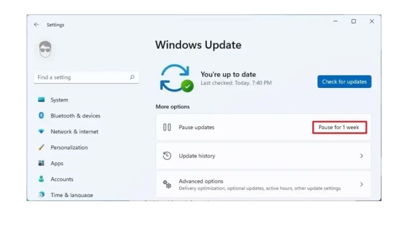 turn off automatic updates in Windows