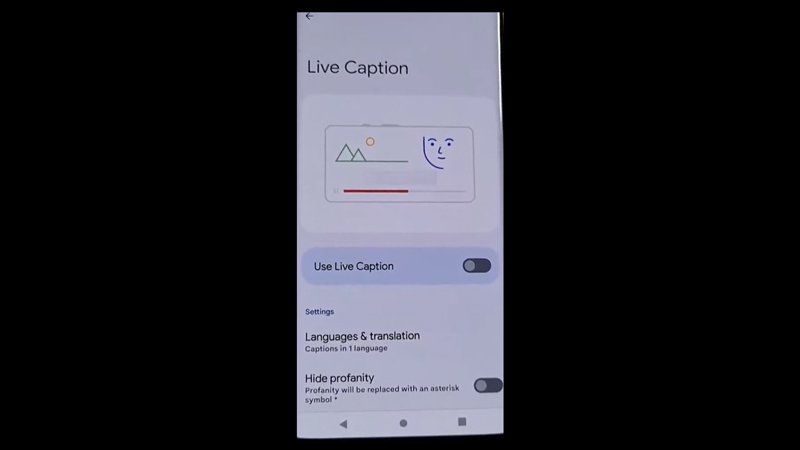 Turn off live Caption on Google Pixel