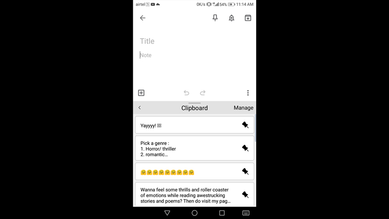 Use Clipboard on Android Phone