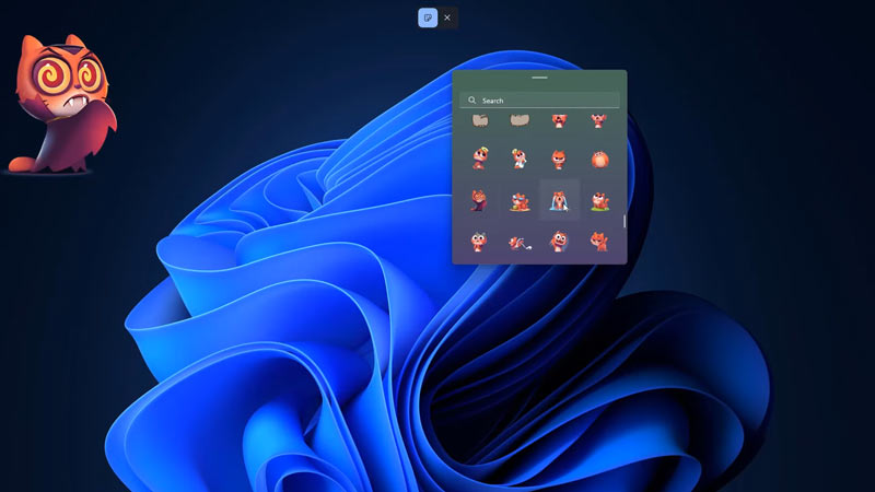 Add Desktop Stickers on Windows 11