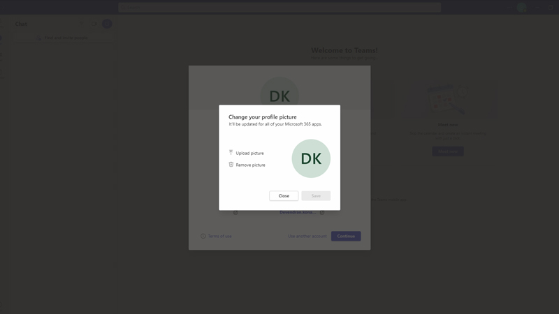 Change Microsoft Teams Profile Picture