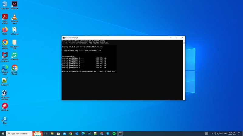 Convert DMG to ISO file on your Windows 10/11 desktop