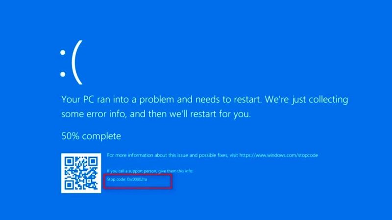 fix bsod stop error code 0xc00021a