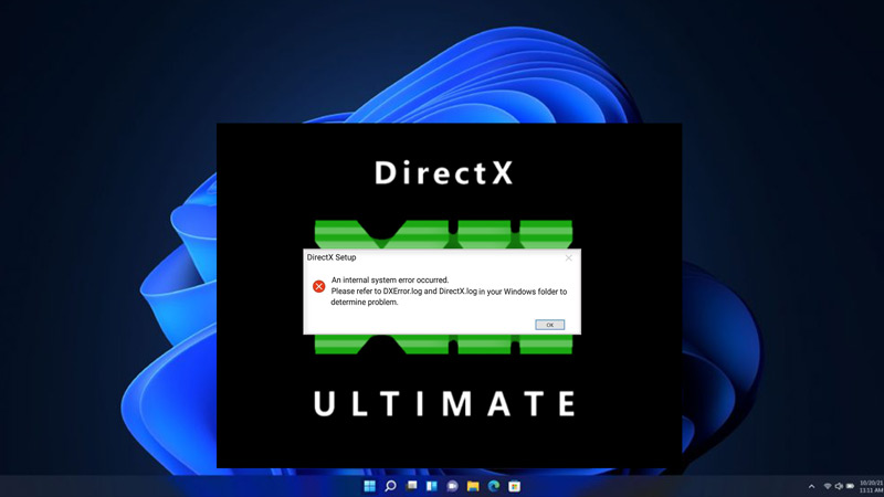 Fix: DirectX "An internal System error occurred" on Windows