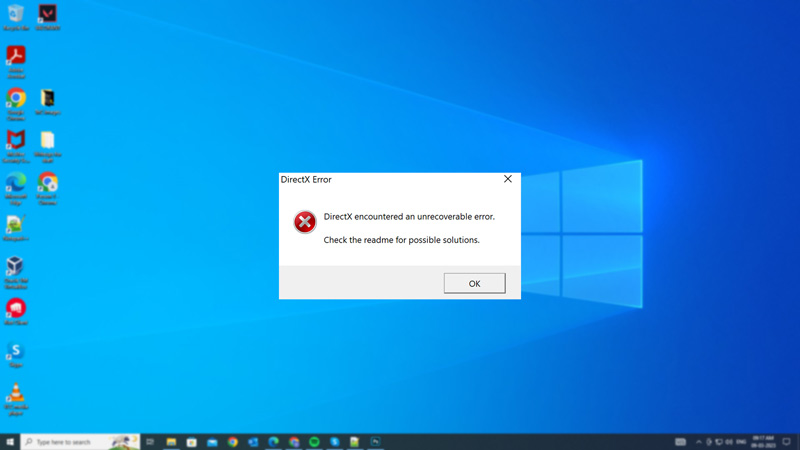 Fix: Windows "DirectX encountered an unrecoverable error"