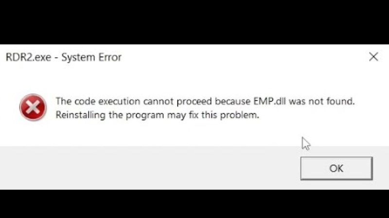 fix emp.dll was not found error on windows