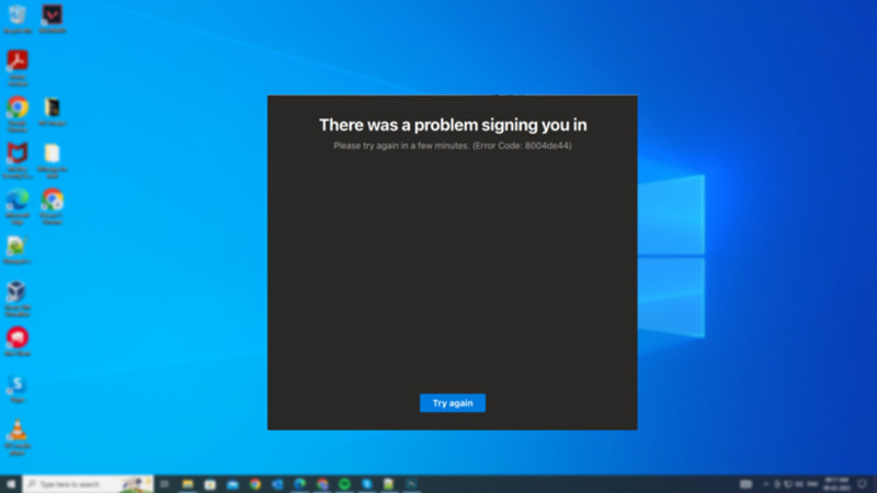 Fix: OneDrive Error 0x8004de44