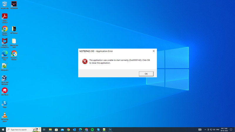 Fix: "Application was unable to start correctly (0xc0000142) Error on Windows