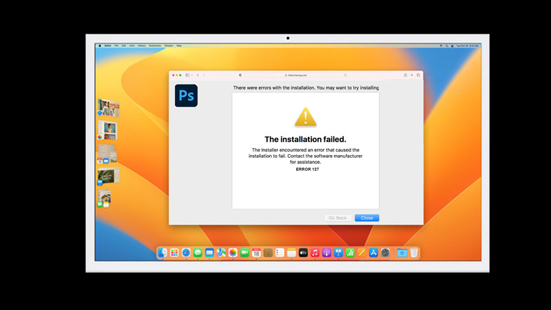 Fix Mac Adobe Creative Cloud error code 127