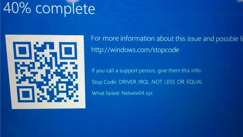 fix netwtw04.sys failed bsod error
