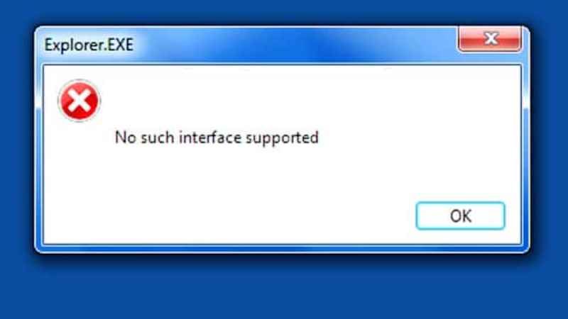 fix no such interface supported error