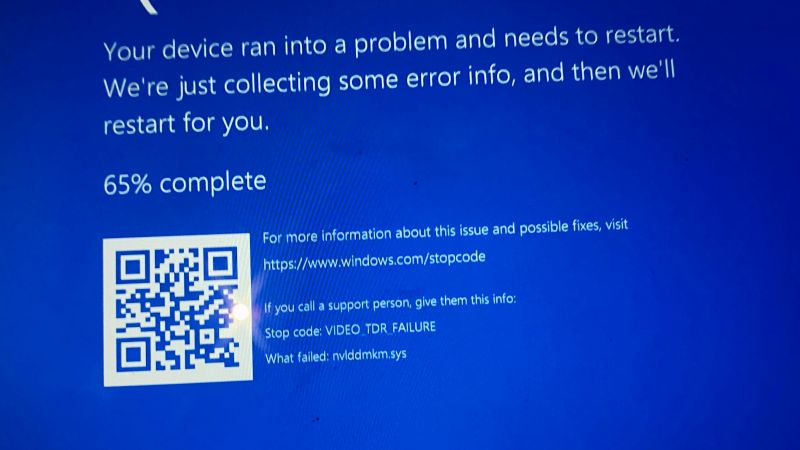 fix nvlddmkm.sys blue screen error
