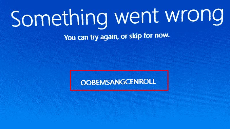fix oobemsangcenroll error windows