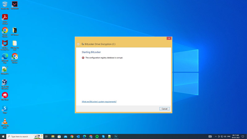 Fix: "The configuration registry database is corrupt" Error on Windows