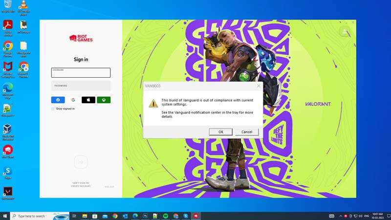 Fix "Valorant "This build of Vanguard is out of compliance" error on Windows 11
