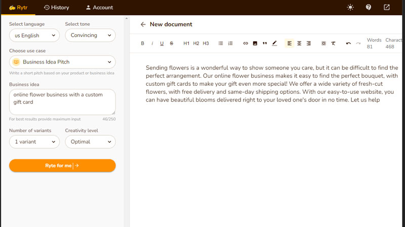 Rytr Business AI