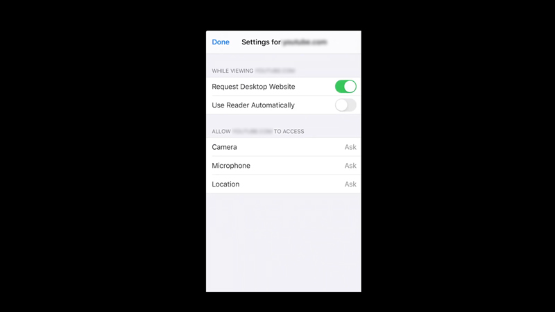Switch to desktop mode on iPhone