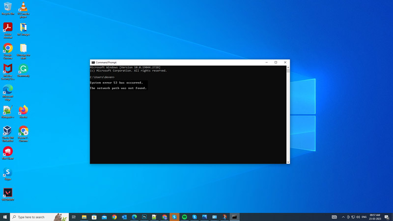 Fix System error 53 has occurred on Windows desktop 