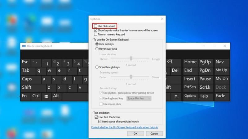 turn off keyboard sound on windows 10 11