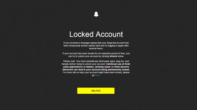 Unlock Snapchat Account