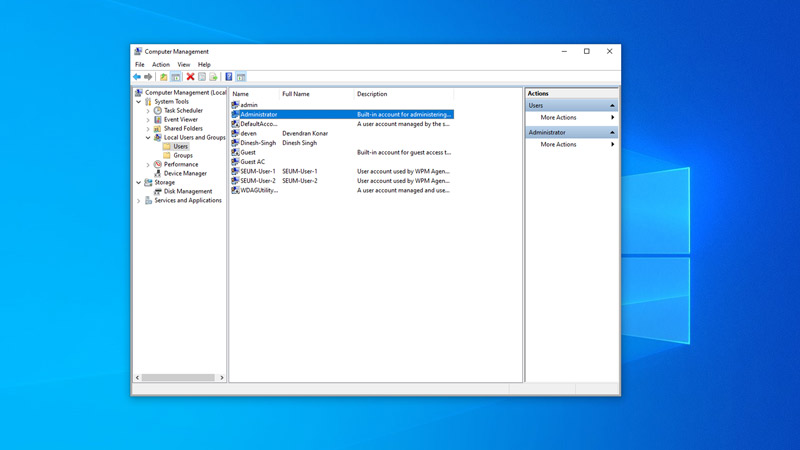 Change Administrator name on Windows 11