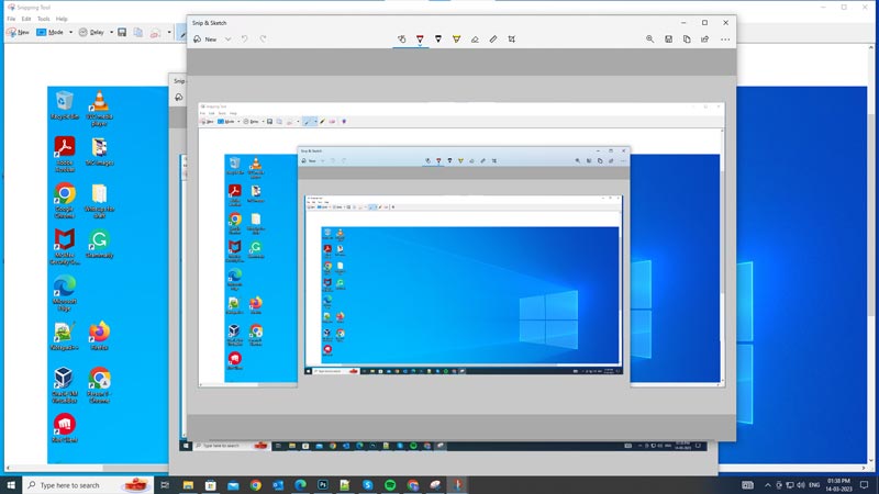 Take Screenshots using the Snipping tools on Windows 11