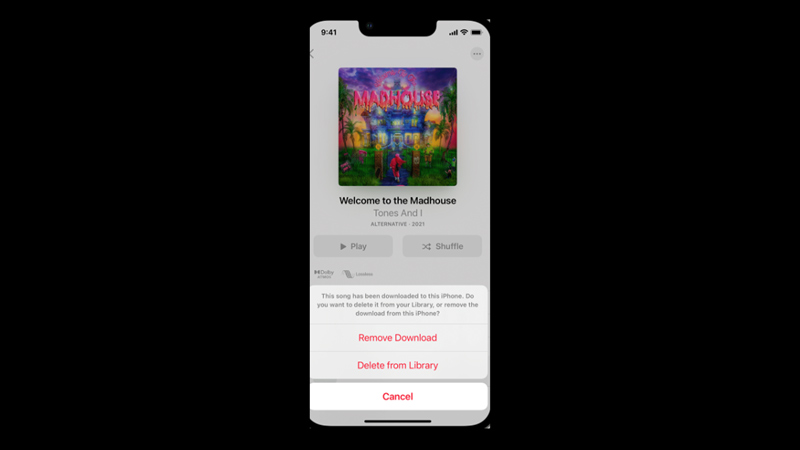 Clear Apple Music library